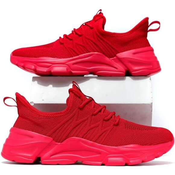 ⚡Men\'s Z71 Red Breathable Lightweight Slip Resistant Athletic Gym Work Shoes main image 6